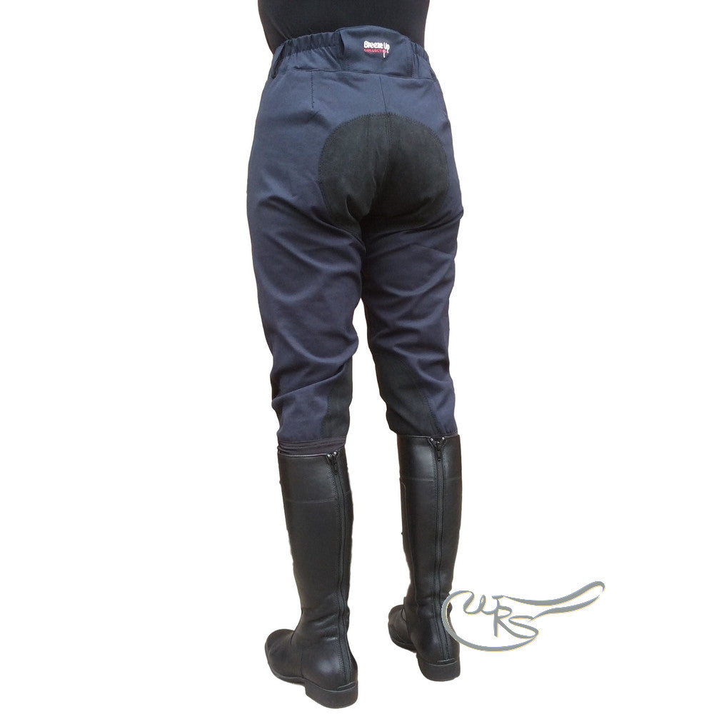Breeze Up Cotton Breeches, Navy/Black