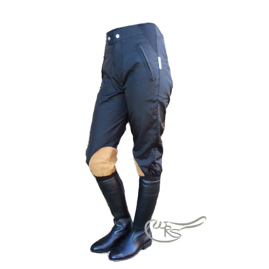 Hyland Cotton Breeches, Black/tan